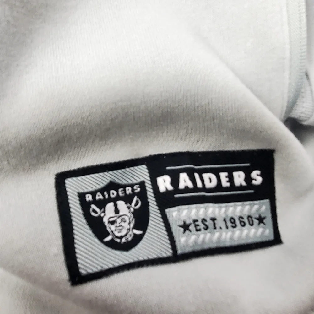 NFL Las Vegas Raiders Gray Hoodie NWT - Picture 2 of 9